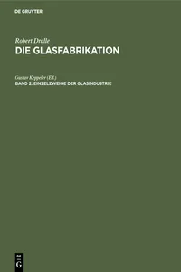 Einzelzweige der Glasindustrie_cover