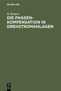 Die Phasenkompensation in Drehstromanlagen_cover