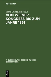 Vom Wiener Kongreß bis zum Jahre 1861_cover