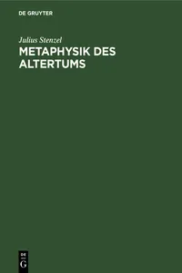 Metaphysik des Altertums_cover