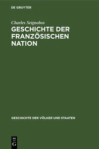 Geschichte der französischen Nation_cover