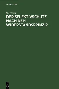 Der Selektivschutz nach dem Widerstandsprinzip_cover