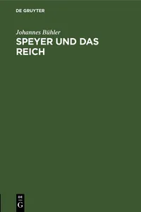 Speyer und das Reich_cover