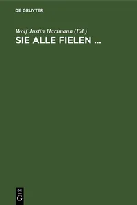 Sie alle fielen ..._cover