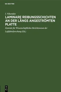 Laminare Reibungsschichten an der längs angeströmten Platte_cover