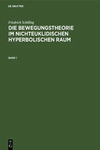 Die Bewegungstheorie im nichteuklidischen hyperbolischen Raum_cover