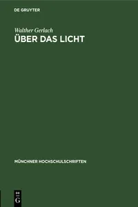 Über das Licht_cover