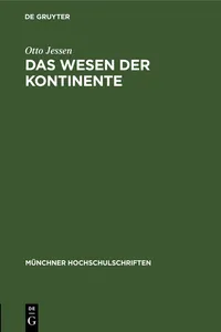 Das Wesen der Kontinente_cover