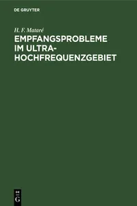 Empfangsprobleme im Ultrahochfrequenzgebiet_cover