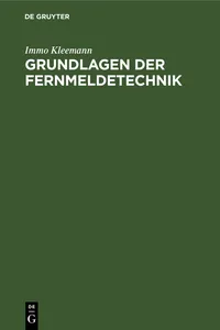 Grundlagen der Fernmeldetechnik_cover