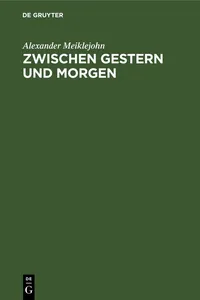 Zwischen Gestern und Morgen_cover