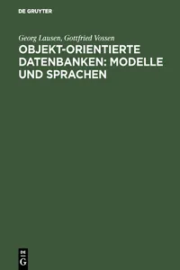 Objekt-orientierte Datenbanken: Modelle und Sprachen_cover