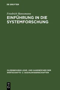 Einführung in die Systemforschung_cover