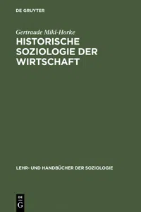 Historische Soziologie der Wirtschaft_cover