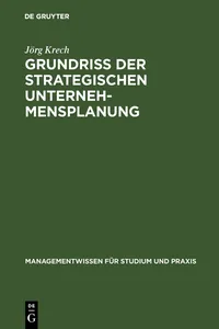 Grundriß der strategischen Unternehmensplanung_cover