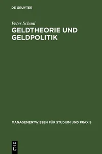 Geldtheorie und Geldpolitik_cover