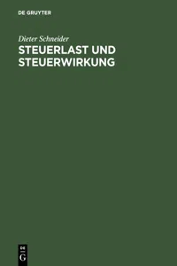 Steuerlast und Steuerwirkung_cover