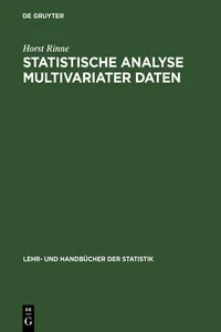 Statistische Analyse multivariater Daten_cover