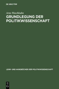 Grundlegung der Politikwissenschaft_cover