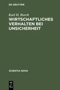 Wirtschaftliches Verhalten bei Unsicherheit_cover