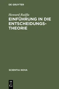 Einführung in die Entscheidungstheorie_cover