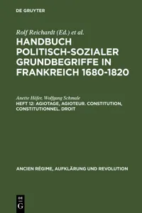 Agiotage, agioteur. Constitution, constitutionnel. Droit_cover