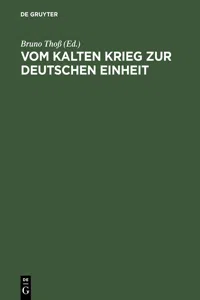 Vom Kalten Krieg zur deutschen Einheit_cover