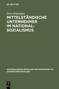 Mittelständische Unternehmer im Nationalsozialismus_cover