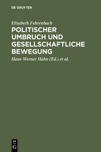 Politischer Umbruch und gesellschaftliche Bewegung_cover