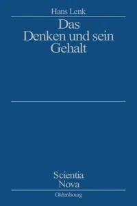 Das Denken und sein Gehalt_cover