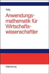 Anwendungsmathematik für Wirtschaftswissenschaftler_cover