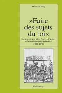 "Faire des sujets du roi"_cover