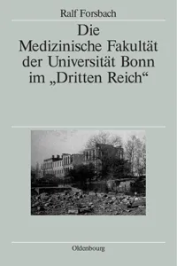 Die Medizinische Fakultät der Universität Bonn im "Dritten Reich"_cover