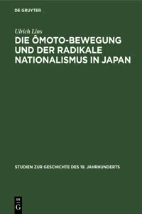 Die Ômoto-Bewegung und der radikale Nationalismus in Japan_cover