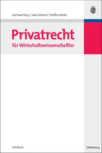 Privatrecht für Wirtschaftswissenschaftler_cover