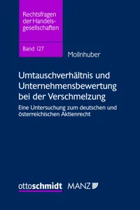 Umtauschverhältnis und Unternehmensbewertung bei der Verschmelzung_cover