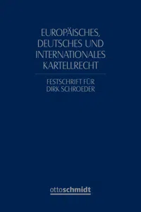 Europäisches, deutsches und internationales Kartellrecht_cover