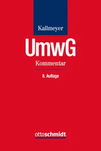 Umwandlungsgesetz, Kommentar_cover