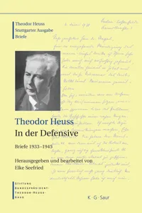 Theodor Heuss, In der Defensive_cover