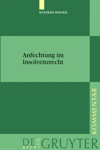 Anfechtung im Insolvenzrecht_cover