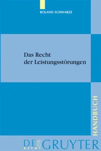 Das Recht der Leistungsstörungen_cover