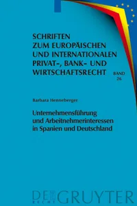 Unternehmensführung und Arbeitnehmerinteressen in Spanien und Deutschland_cover