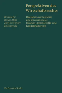 Perspektiven des Wirtschaftsrechts_cover