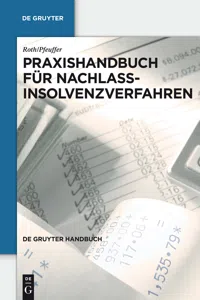 Praxishandbuch für Nachlassinsolvenzverfahren_cover