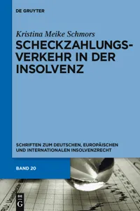 Scheckzahlungsverkehr in der Insolvenz_cover