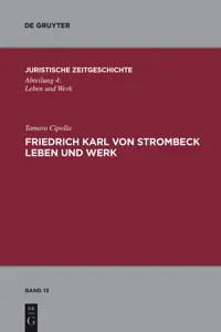 Friedrich Karl von Strombeck Leben und Werk_cover