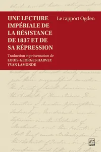 Une lecture impériale de la résistance de 1837 et de sa répression_cover