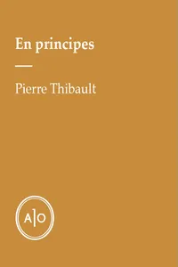 En principes: Pierre Thibault_cover