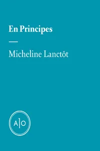 En principes: Micheline Lanctôt_cover