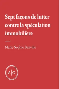 Sept façons de lutter contre la spéculation_cover